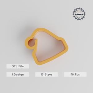 Santa Hat Shape Cutter Set, 18 Pieces, Sizes 0.75"-5.00", Perfect for Cookies, Fondant & Clay, Christmas, Holiday, Festive, Yuletide PRODUCT_4394