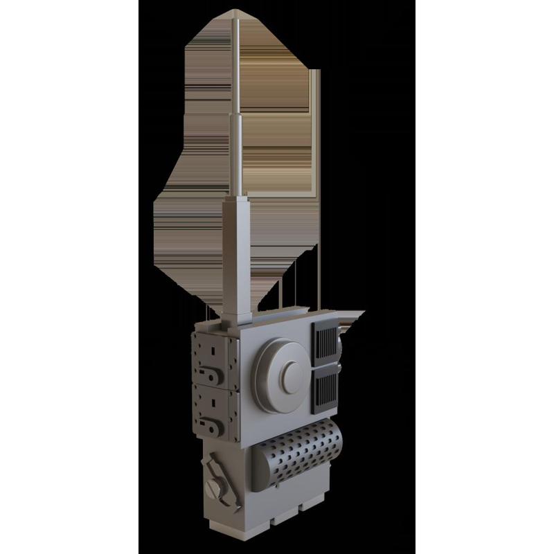 Rebel Soldier Hat Mounted Radio (sized for cosplay, based on Hoth scenes)