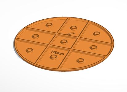 170mm round base (Magnetic)