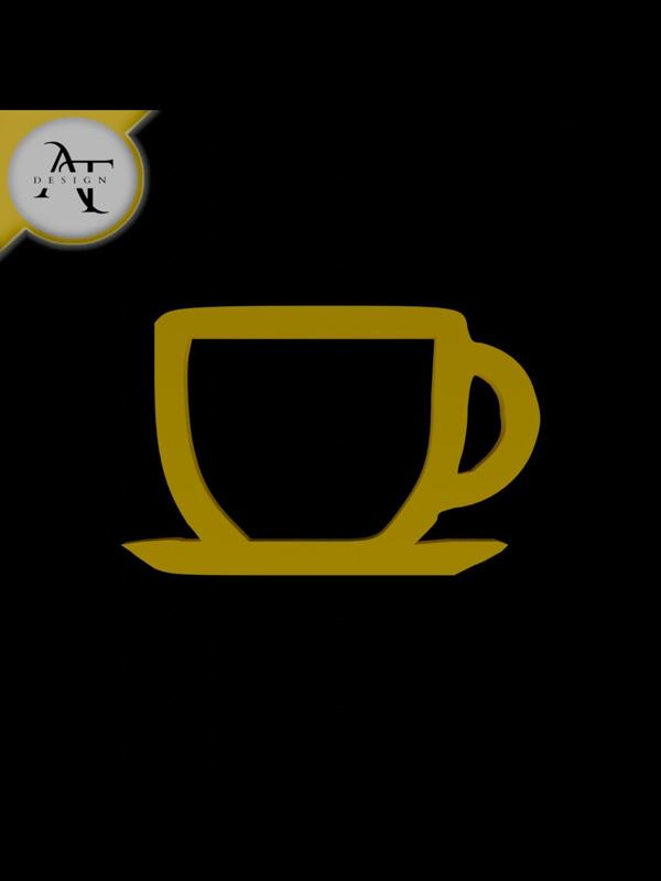 Simple Coffee Cup Symbol - 2D Art