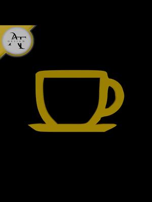 Simple Coffee Cup Symbol - 2D Art
