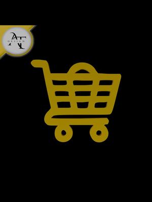 Simple Shopping Cart Symbol - 2D Art 