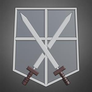 Attack On Titan Trainee Corps Emblem Logo for Cosplay