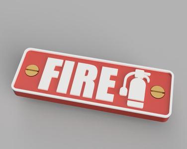 Fire hydrant sign