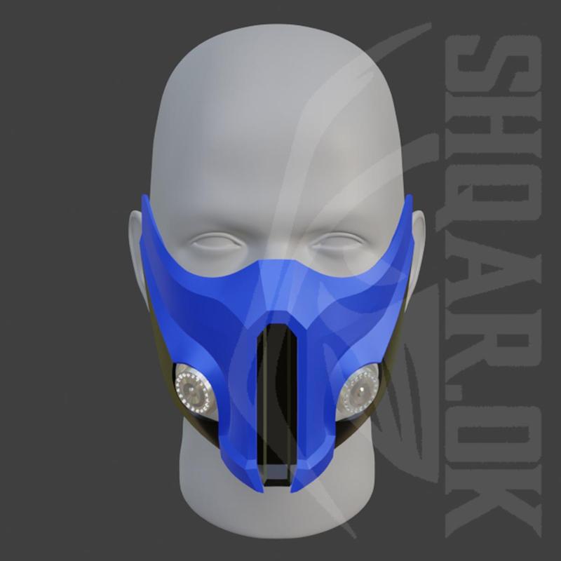 Sub Zero mask from Mortal Kombat 11 - Cryomant Warrior