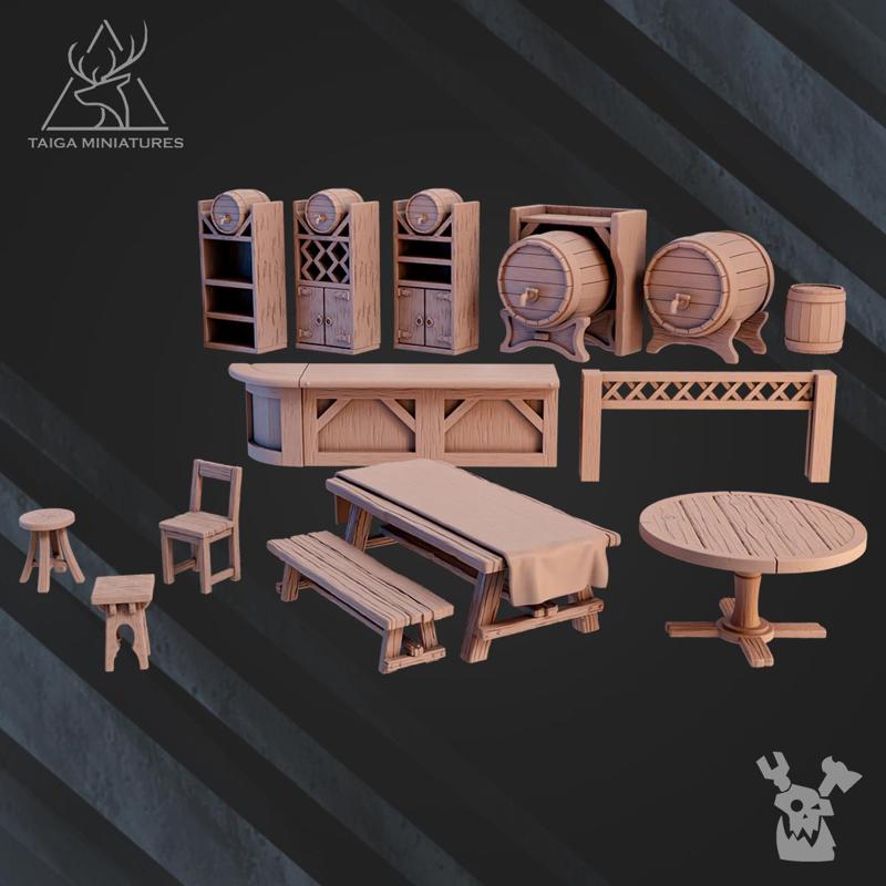 Fantasy Tavern furniture