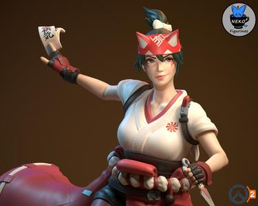 Kitsune Fox Ninja Hero