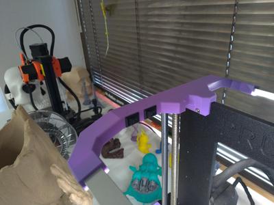 Double LED Light Bar Prusa i3 MK3 - two switch remix