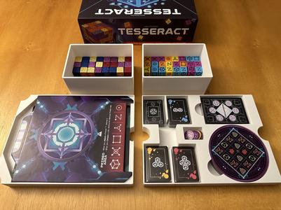 Tesseract board game insert