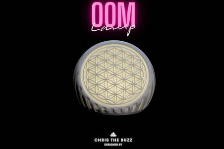"Oom" Lamp – Geometric Calm with a Sacred Glow
