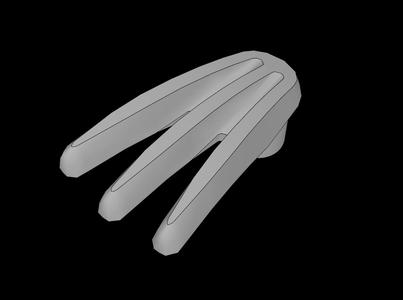 Lego Compatible (10187.dat) Minifig Bladed Claw Spread