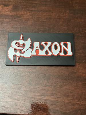 Saxon 80's Band Sign