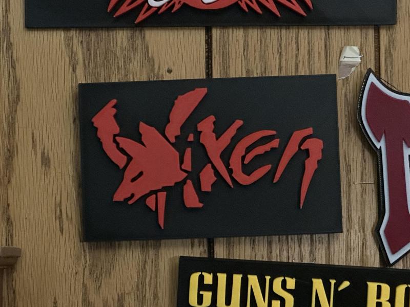 Vixen 80's band sign