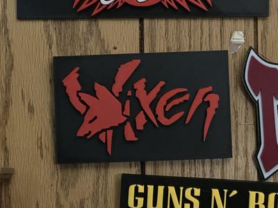Vixen 80's band sign