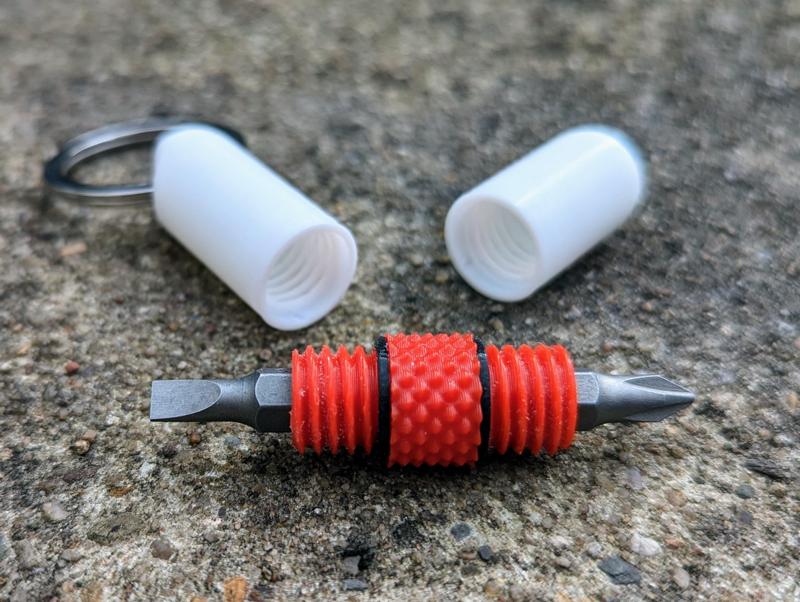 Mini Double Bit Driver Keychain