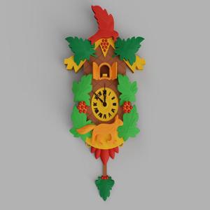Cuckoo Clock - Remixed for common quartz clock movement.