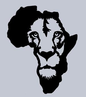 Lion 2d-art wall picture