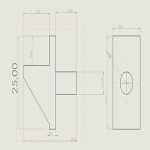 6mm x 1" White Plastic Shelf Rest