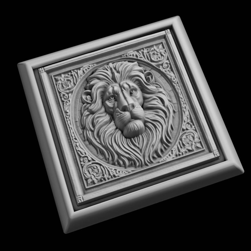 Lion Animal 3D Model for CNC Router Laser & 3D Printer