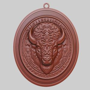 Bison Animal Pendant Bison Animal Necklace for CNC Router Laser & 3D Printer