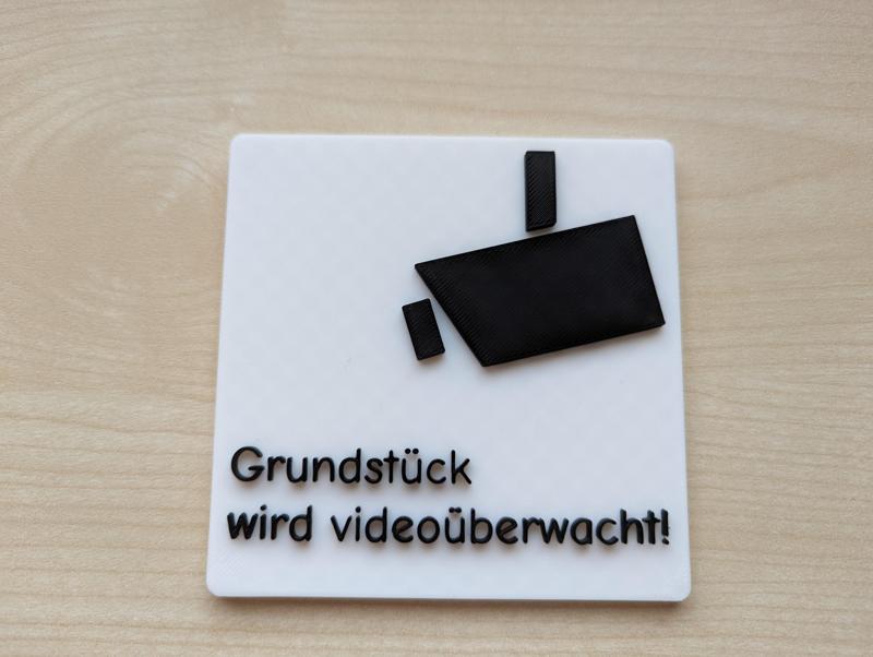 Grundstück videoüberwacht