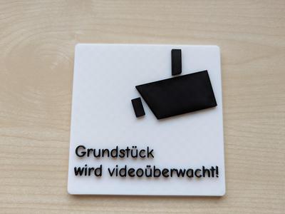 Grundstück videoüberwacht