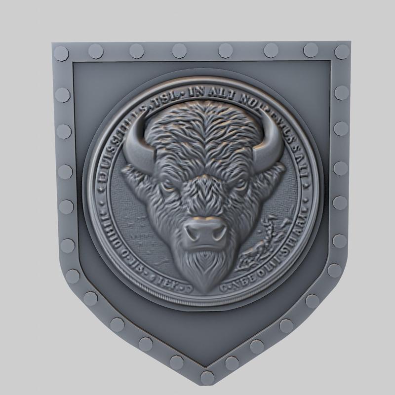 Buffalo Animal Wall Buffalo Animal Bust for CNC Router Laser & 3D Printer