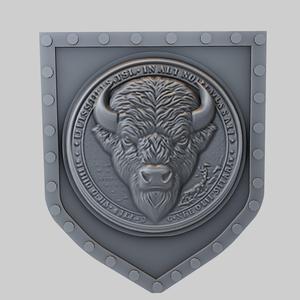 Buffalo Animal Wall Buffalo Animal Bust for CNC Router Laser & 3D Printer