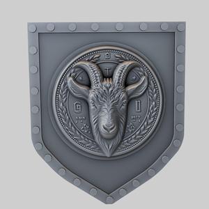 Goat Animal Wall Goat Animal Bust for CNC Router Laser & 3D Printer