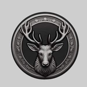 Deer Animal Head Deer Animal Medallion for CNC Router Laser & 3D Printer
