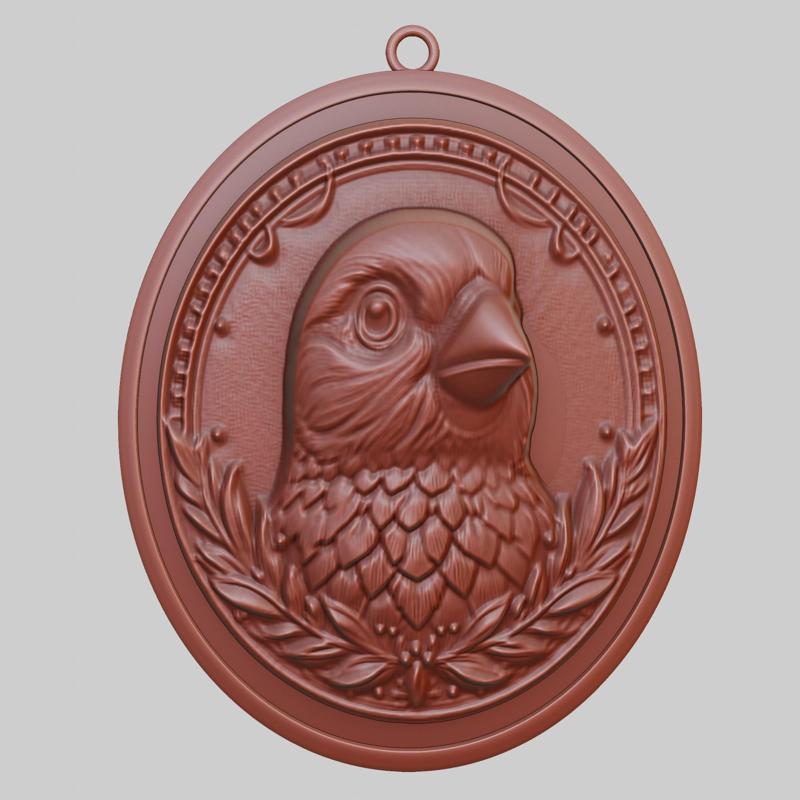 Canary Animal Pendant Canary Animal Necklace for CNC Router Laser & 3D Printer