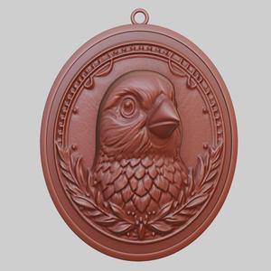 Canary Animal Pendant Canary Animal Necklace for CNC Router Laser & 3D Printer