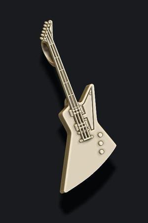 electric guitar pendant 3D print model