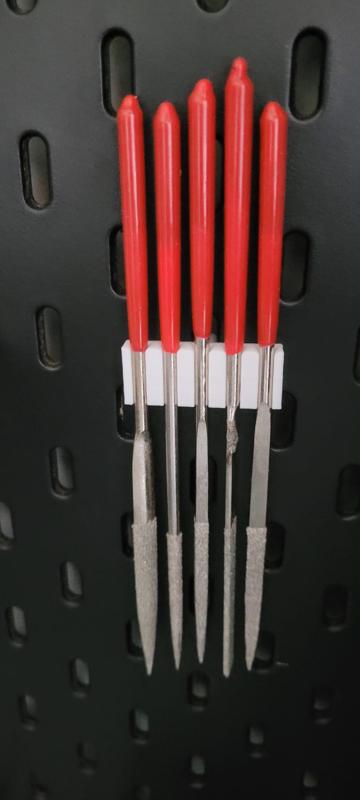 Skadis holder for 5 Diamond Metal Files