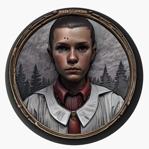 Eleven (Stranger Things) medallion pendant