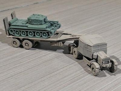 Scammell Tank Transporter easy print