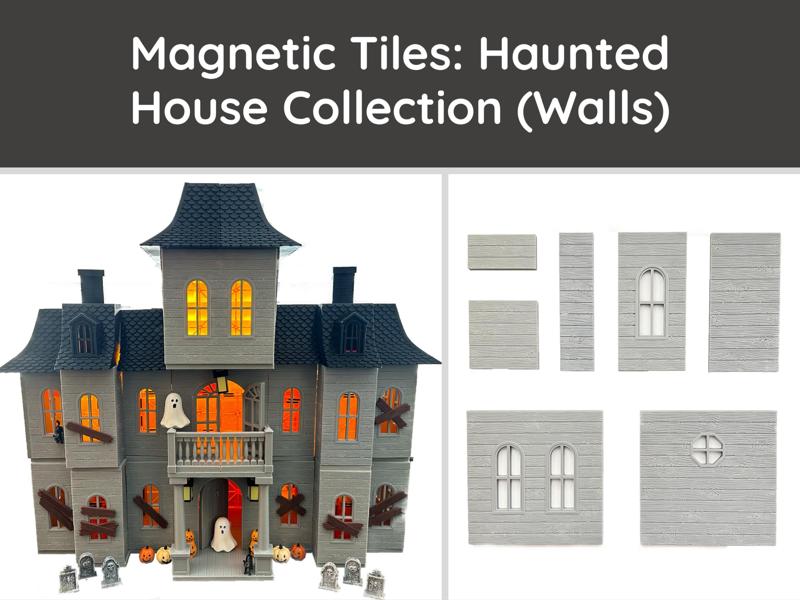 Magnetic Tiles Haunted House: Walls