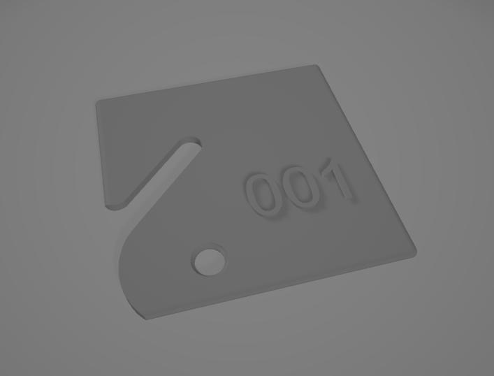 Utilitarian Hanging Key Tags