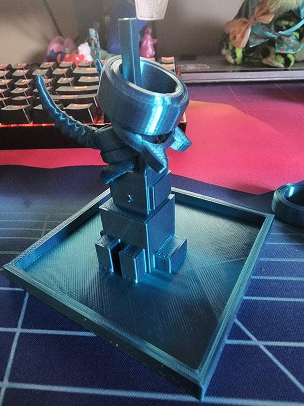 Cubic elephant ring holder and trinket tray 