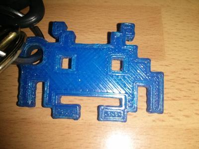Invader keychain