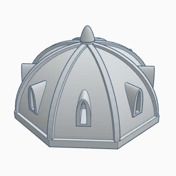 Gothic Large Domed Rooftop 10
