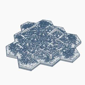 Gothic Destroyed Building 7 with Hex Base GDHB007