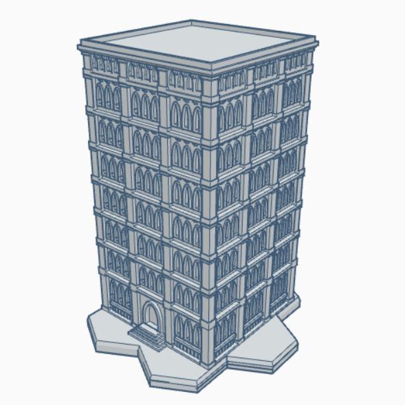 Gothic Building GHB106 With Hex Base