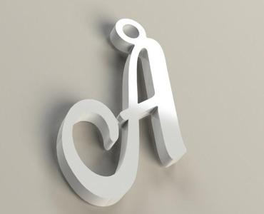 Key ring letter A