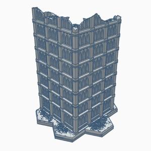 Gothic Ruined Building 107 with Hex Base GRHB107