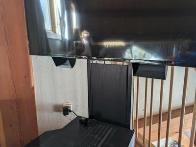Passive sound reflector for flat screen TV -Sound bar alternative