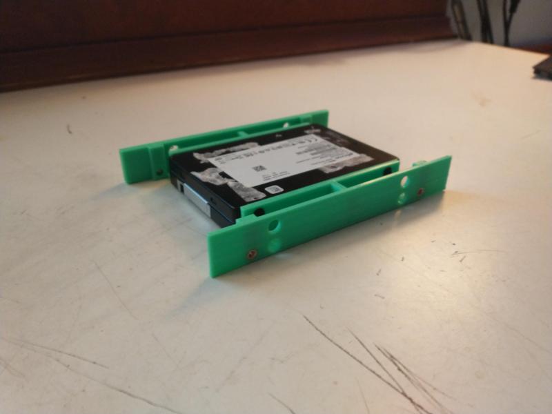 Dual 2.5in HDD to 3.5in HDD adapter - Rails