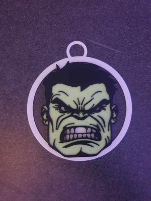 2 Spiderman and Hulk Christmas ornaments