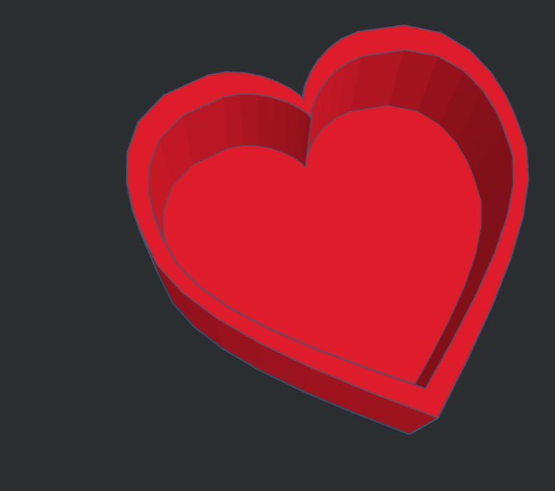 Heart shaped bowl