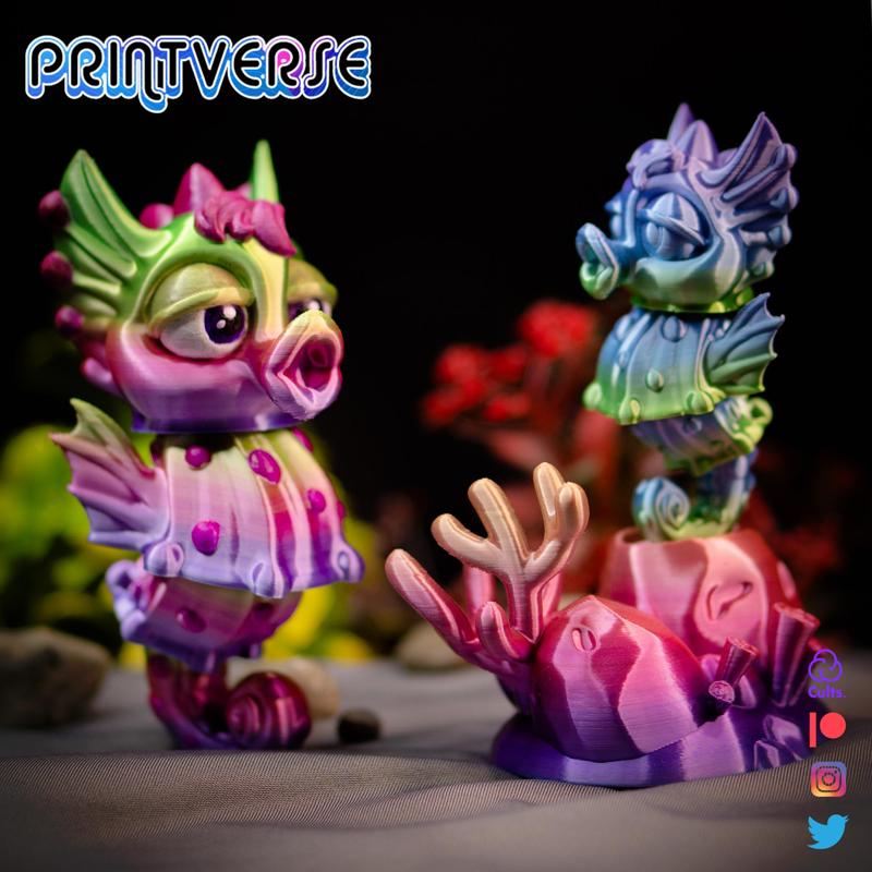 Flexy Seahorse Print In Place